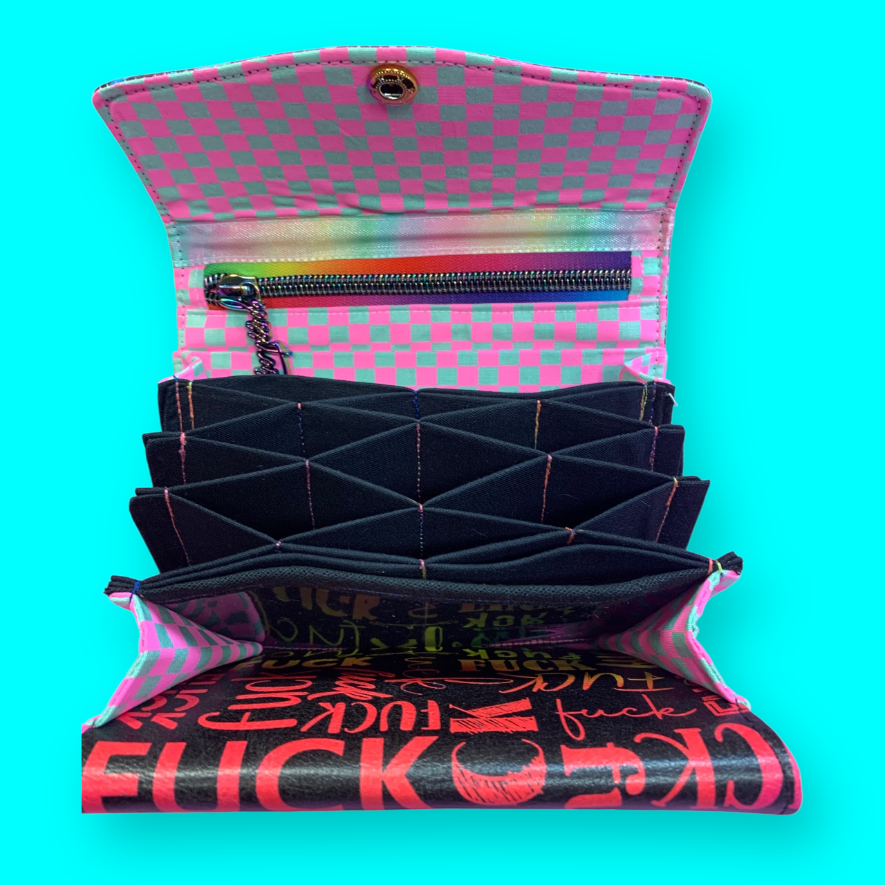 Geldbeutel CandyCane F*ck Regenbogen