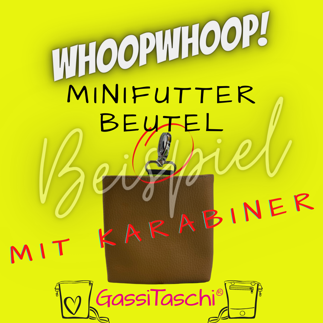 *Messe MiniFutterbeutel mit Karabiner *Messe MiniFutterbeutel mit Karabiner