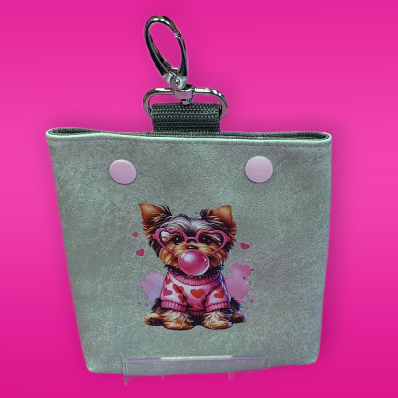 MiniFutterbeutel K + D #112 Alcantara hellgrau