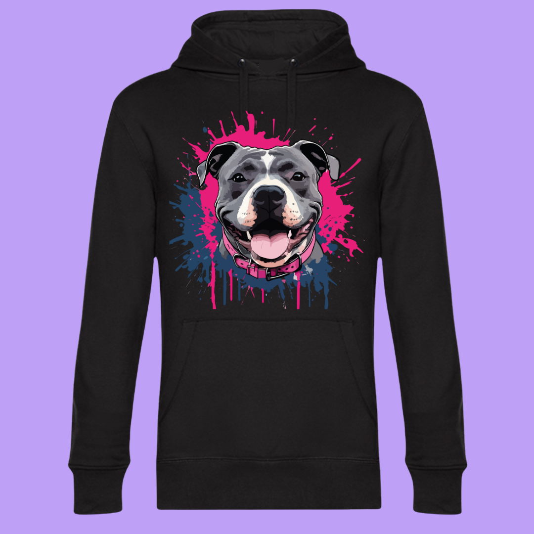 Hoodie Pitbull Schwarz Größe XL