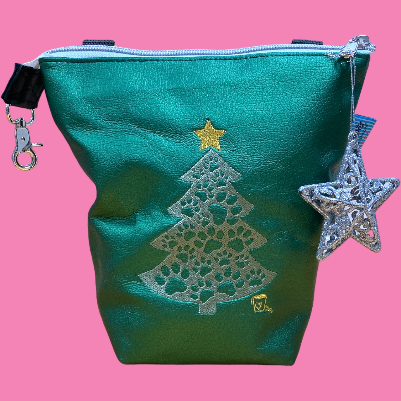 GassiTaschi® PLUS #035 Tannengrün metallic Weihnachtsbaum