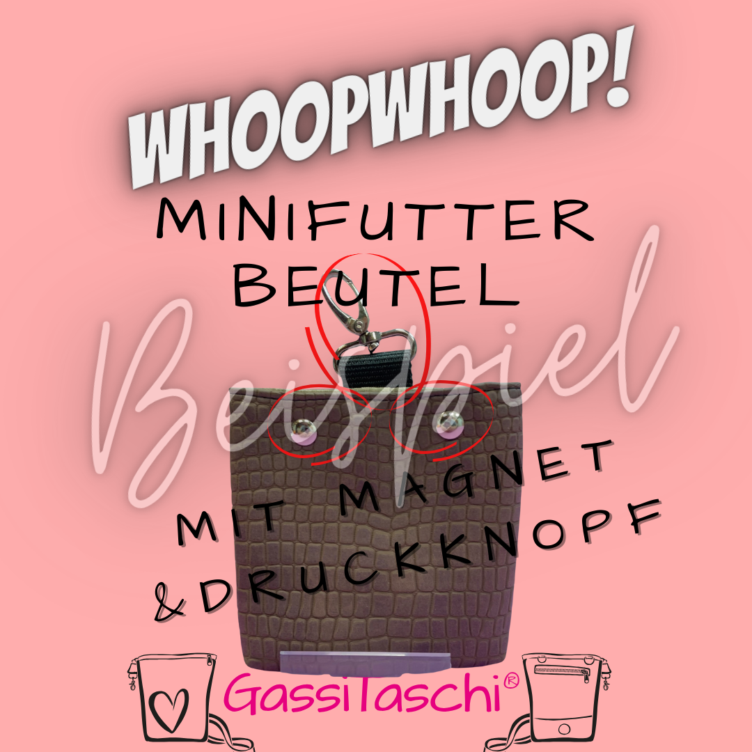 * Messe MiniFutterbeutel Karabiner + MAGNET