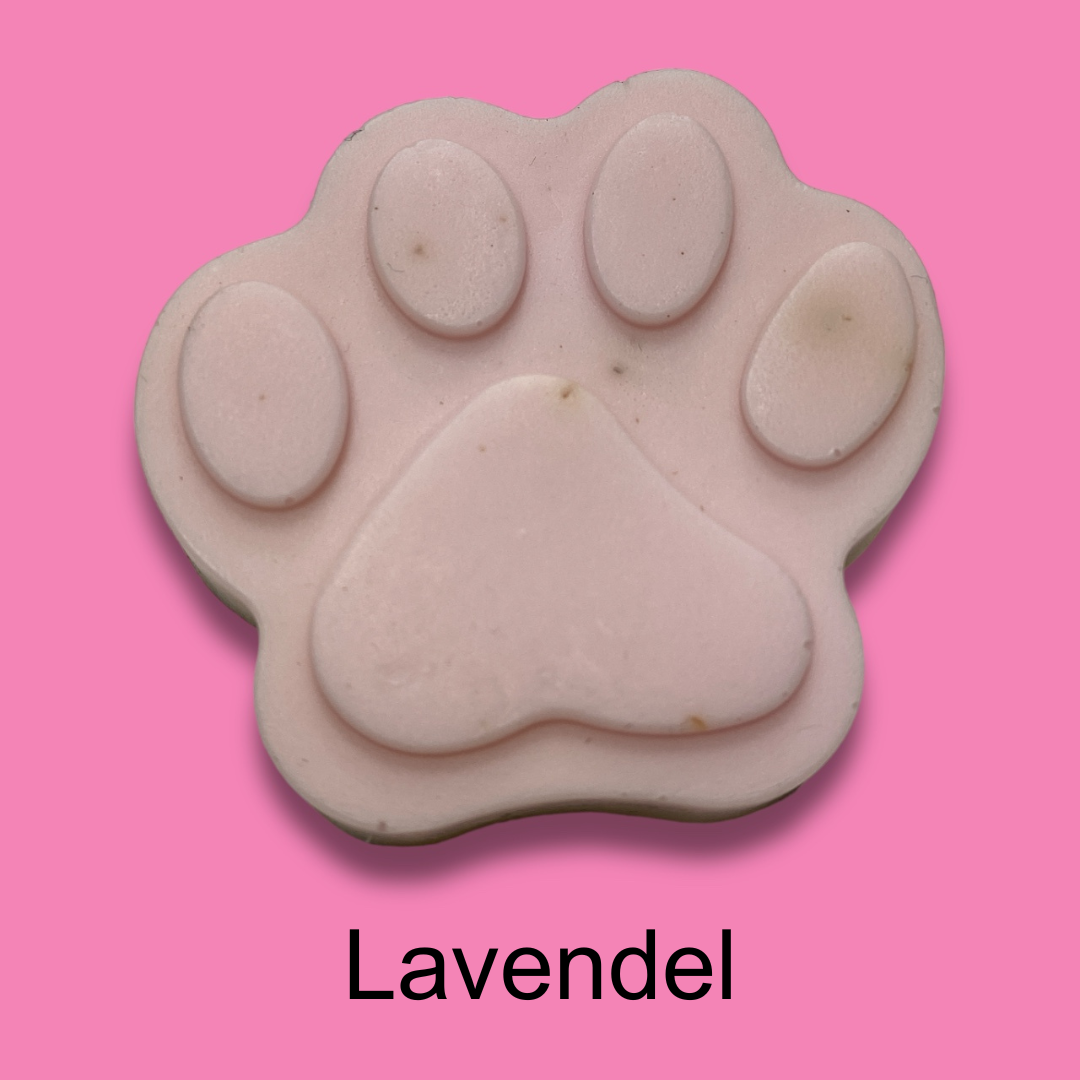 Lavendel Hundeseife 25g mit getrockneten Lavendelblüten