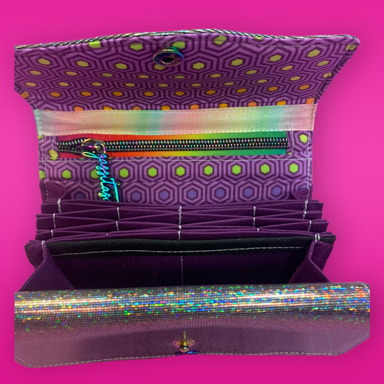 Geldbeutel CandyCane Glitzer