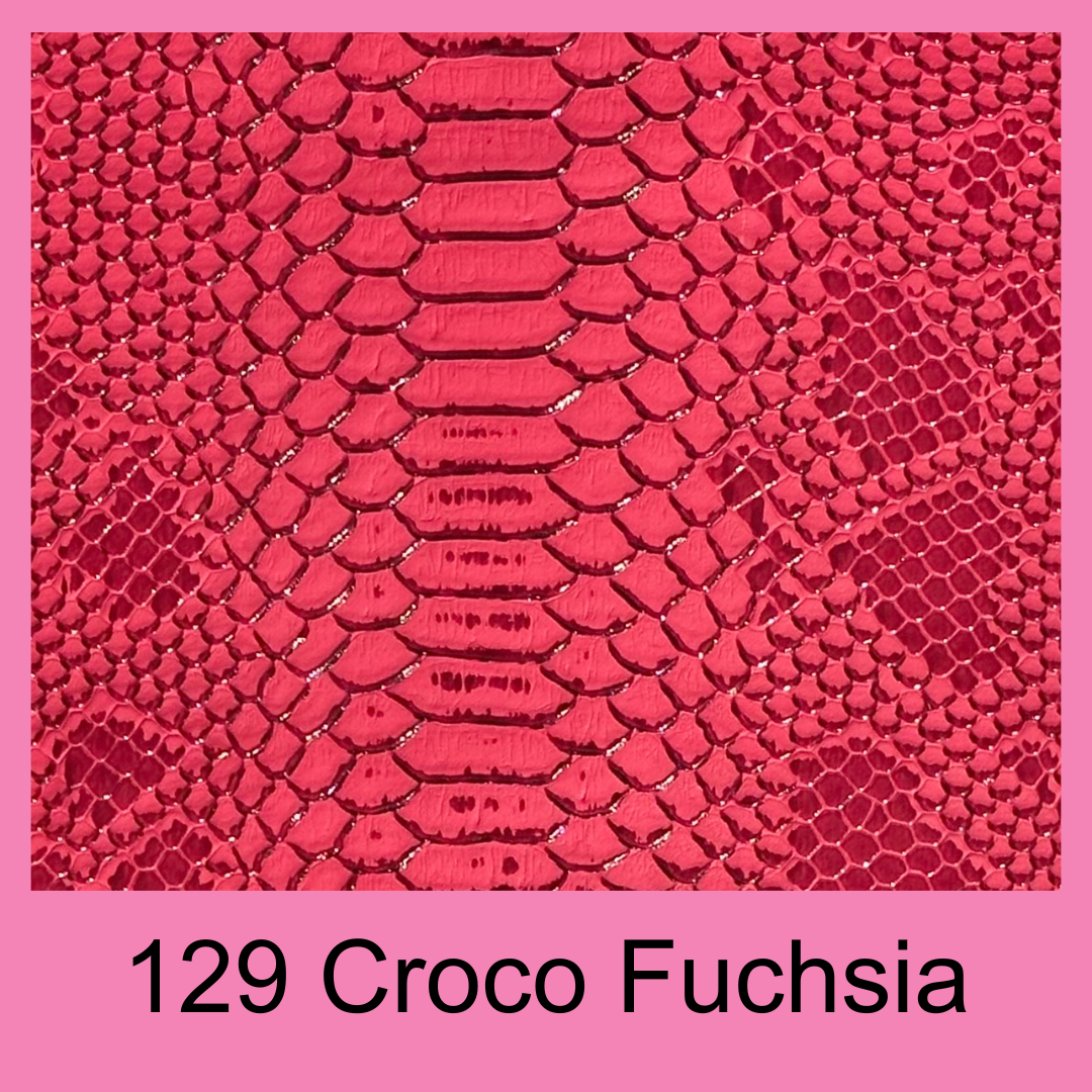 Taschi #129 Croco Fuchsia 
