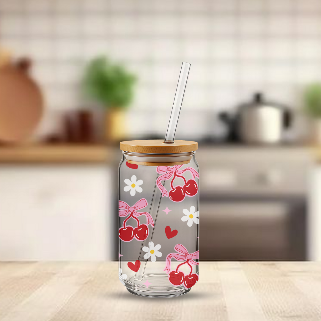 Trinkglas ca. 473ml Kirschen