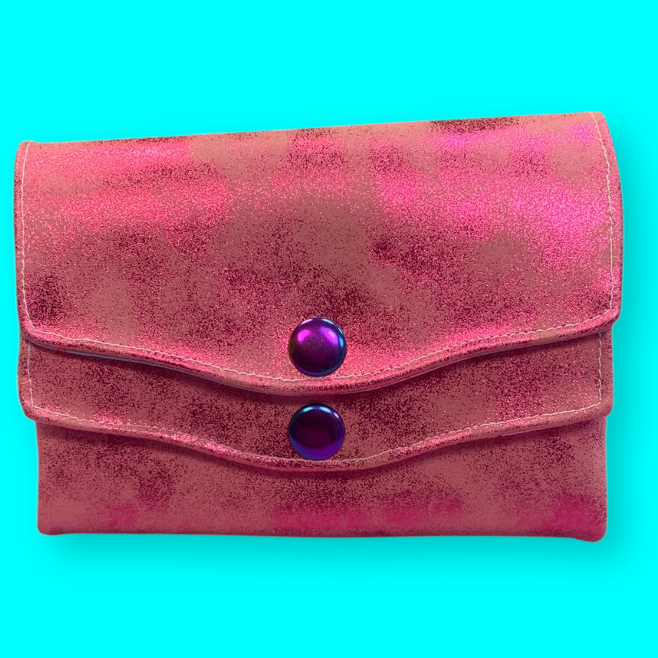 Geldbeutel CandyCane Samt pink