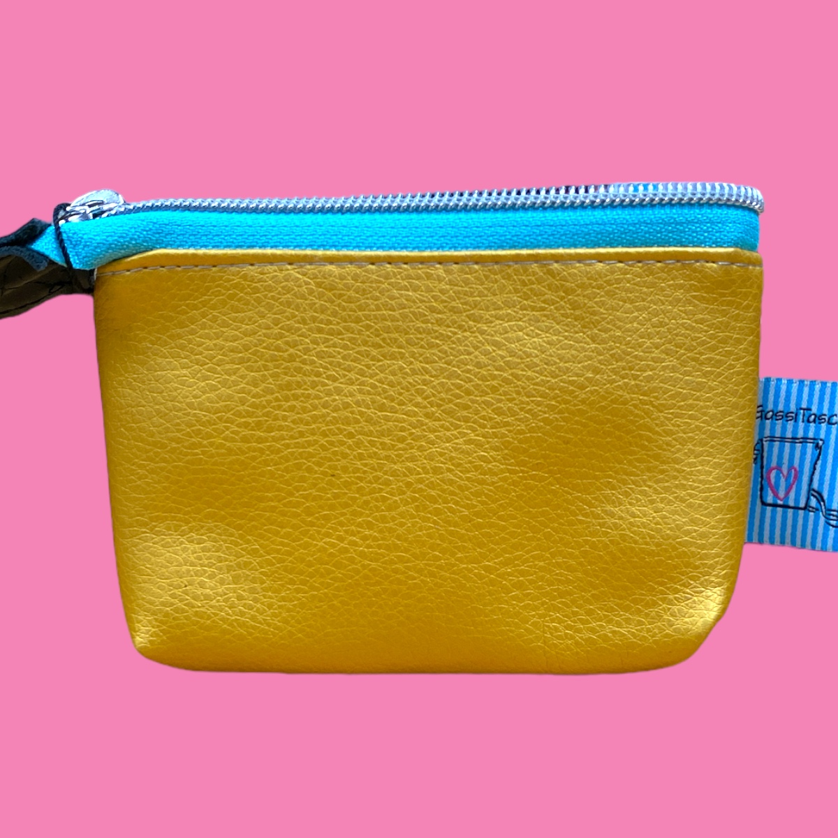 MiniGeldbeutel #033 Senf Metallic