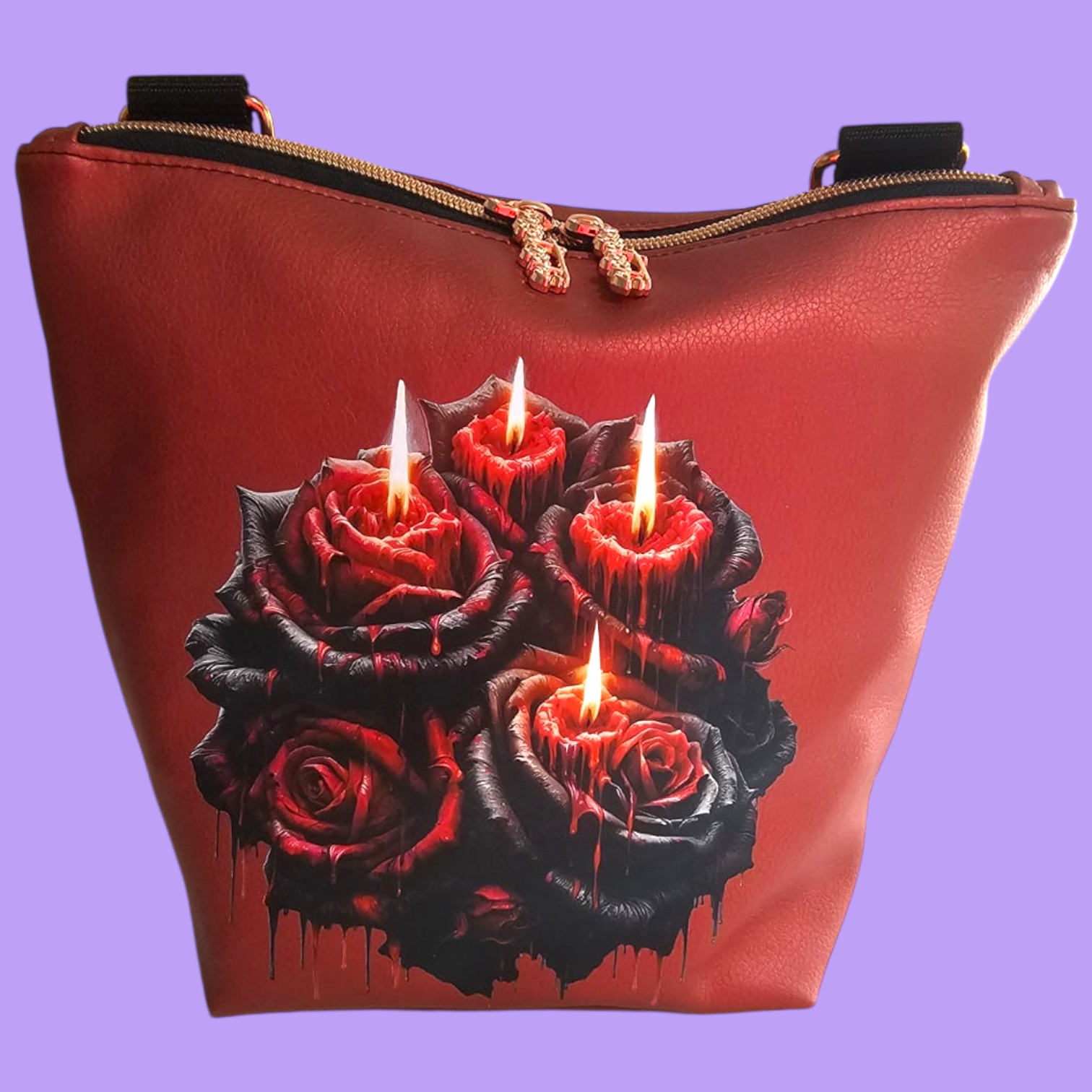 GassiTaschi® Shopper #030 Ziegelstein Rosenkerzen