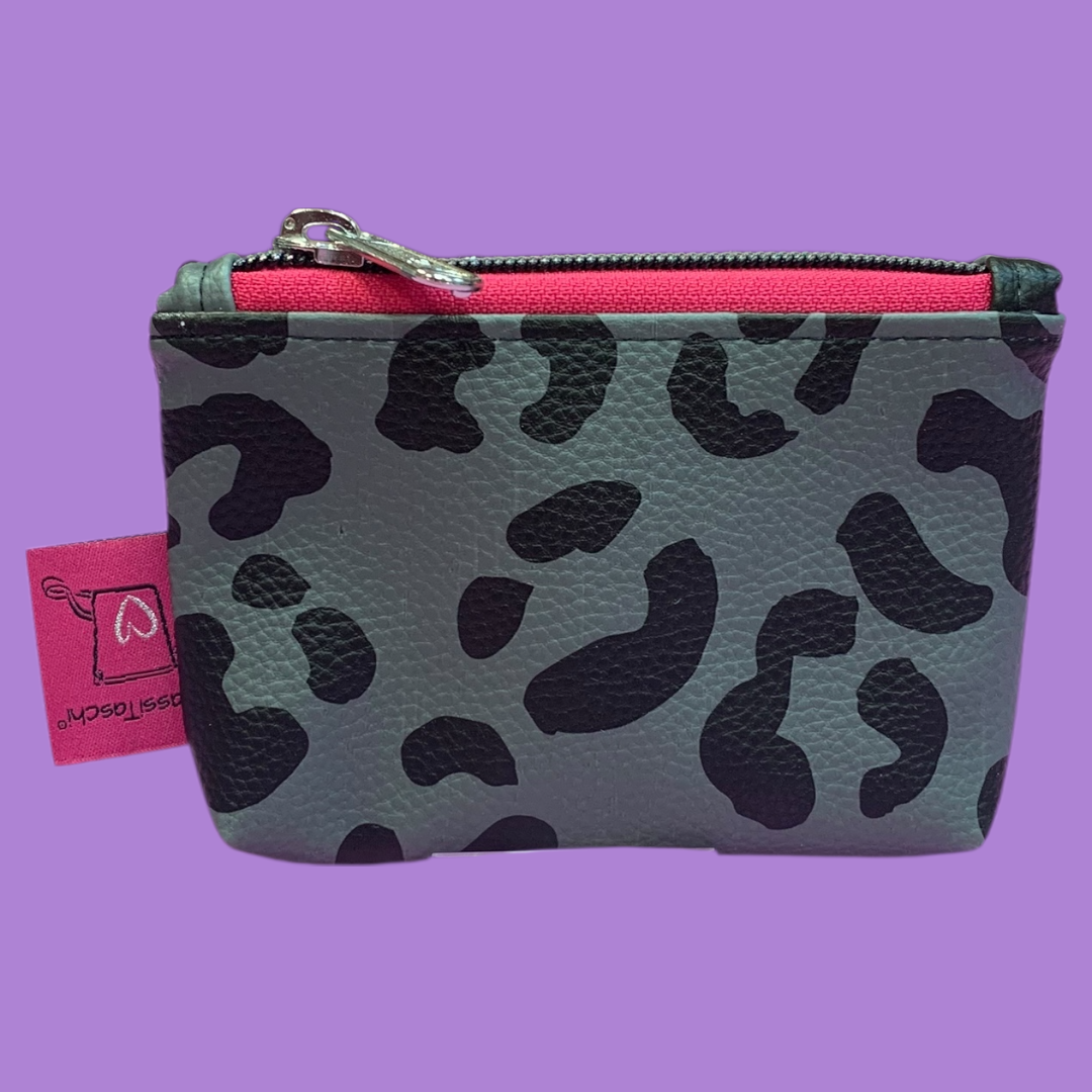 MiniGeldbeutel #167 Leo schwarz/grau