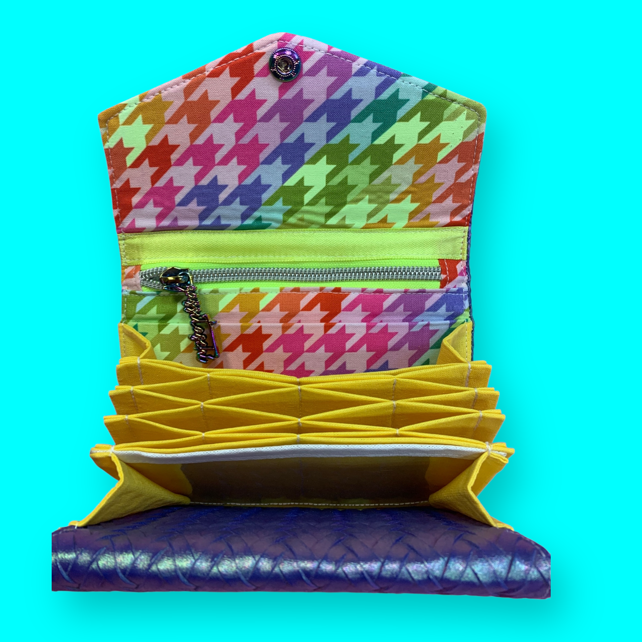 Geldbeutel CandyCane Zopf blau