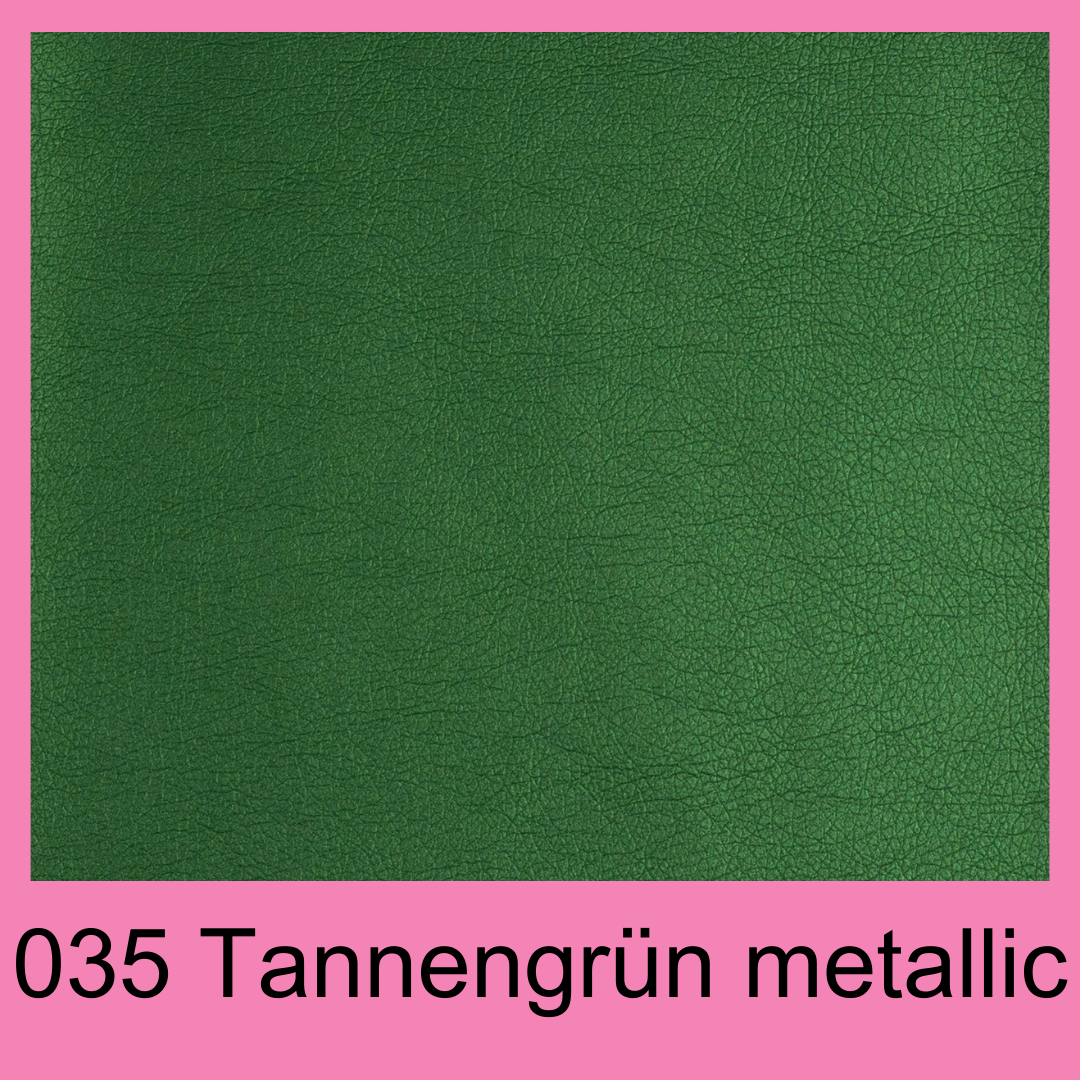 MiniFutterbeutel Karabiner + Druckknopf #035 Tannengrün metallic