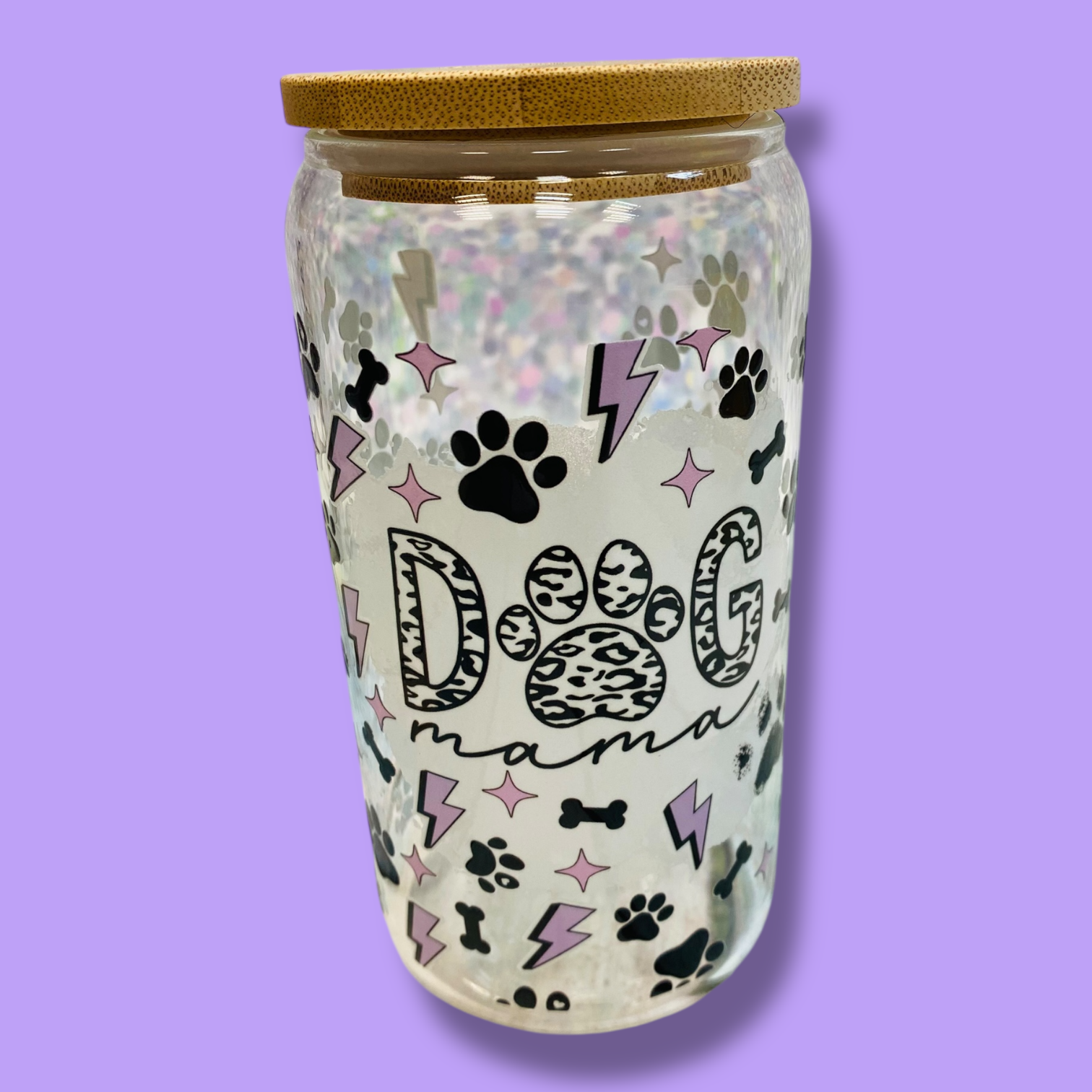 Trinkglas ca. 473ml Dog Mama