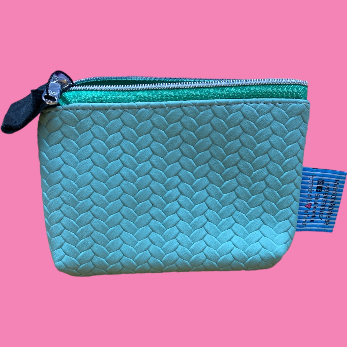 MiniGeldbeutel #055 Zopf Mint