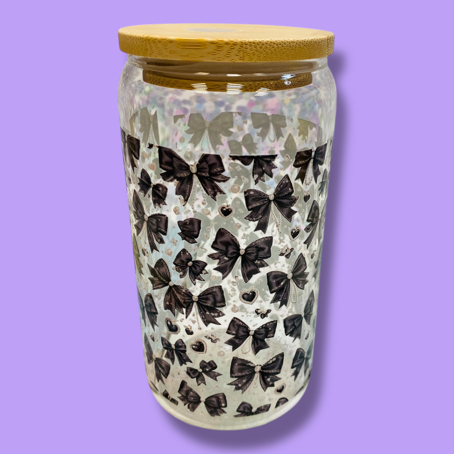 Trinkglas ca. 473ml Gothic Schleifen