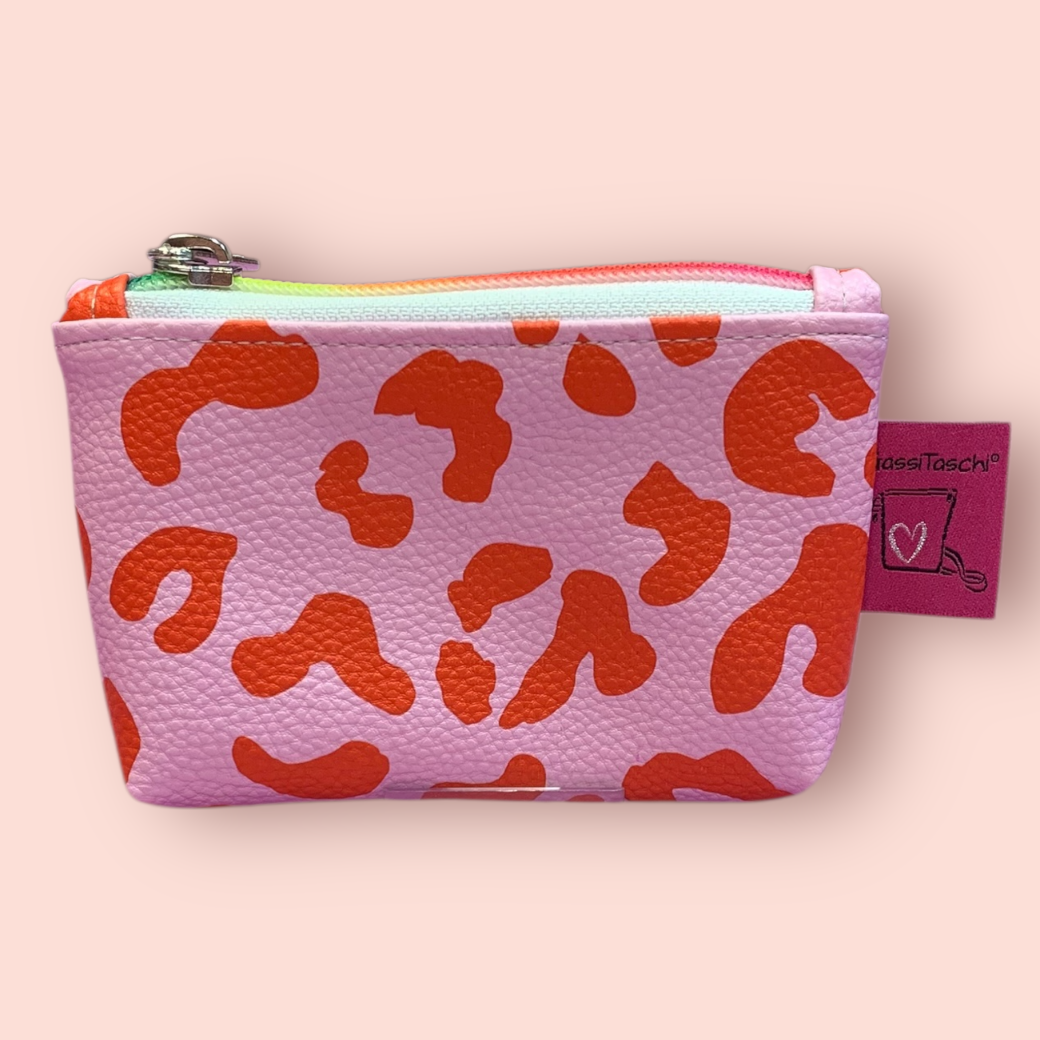 MiniGeldbeutel #164 Leo rosa/rot