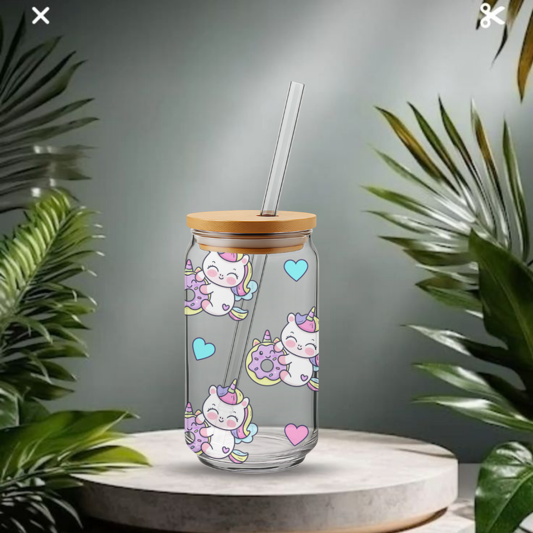 Trinkglas ca. 473ml Einhorn