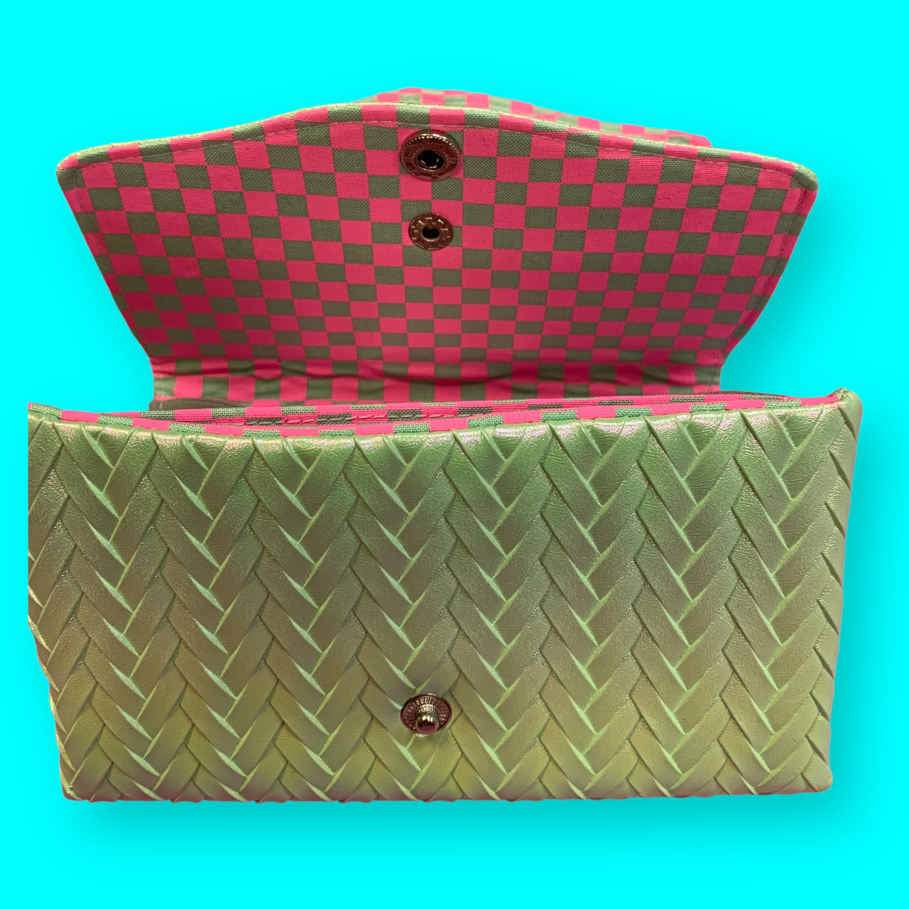 Geldbeutel CandyCane Zopf mint