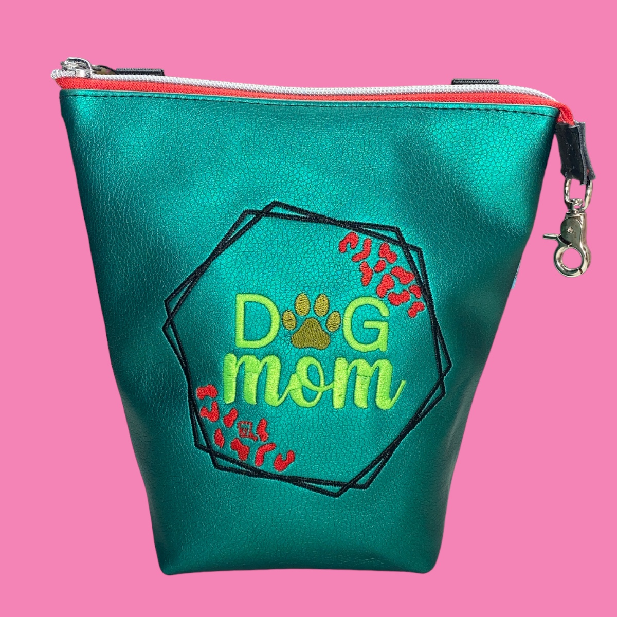 GassiTaschi® PLUS #036 Smaragdgrün metallic Dog Mom