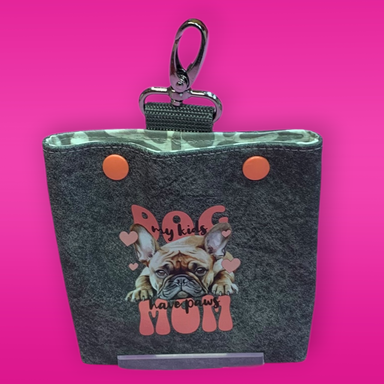 MiniFutterbeutel K + D #117 Alcantara dunkelgrau