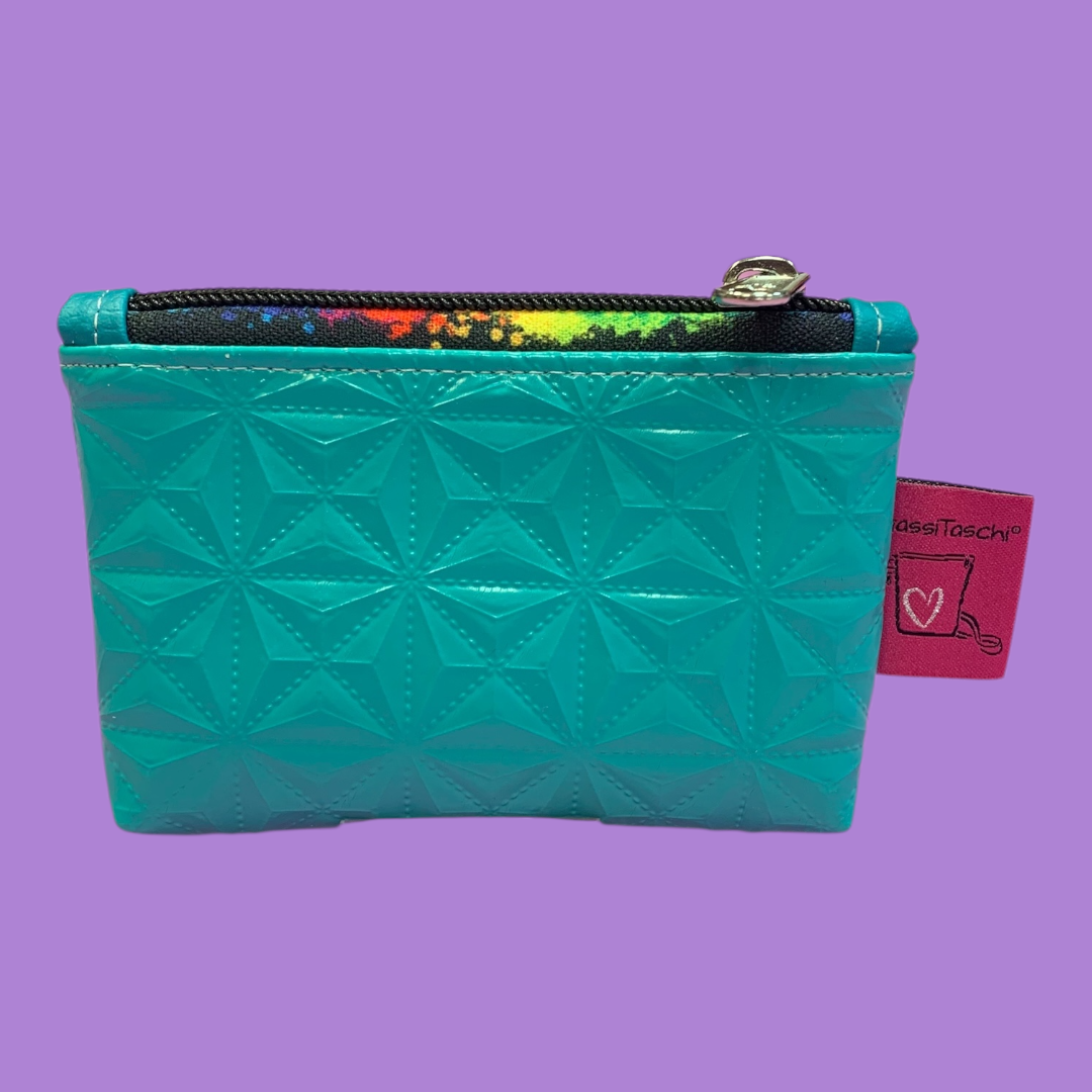 MiniGeldbeutel SL Türkis Lack