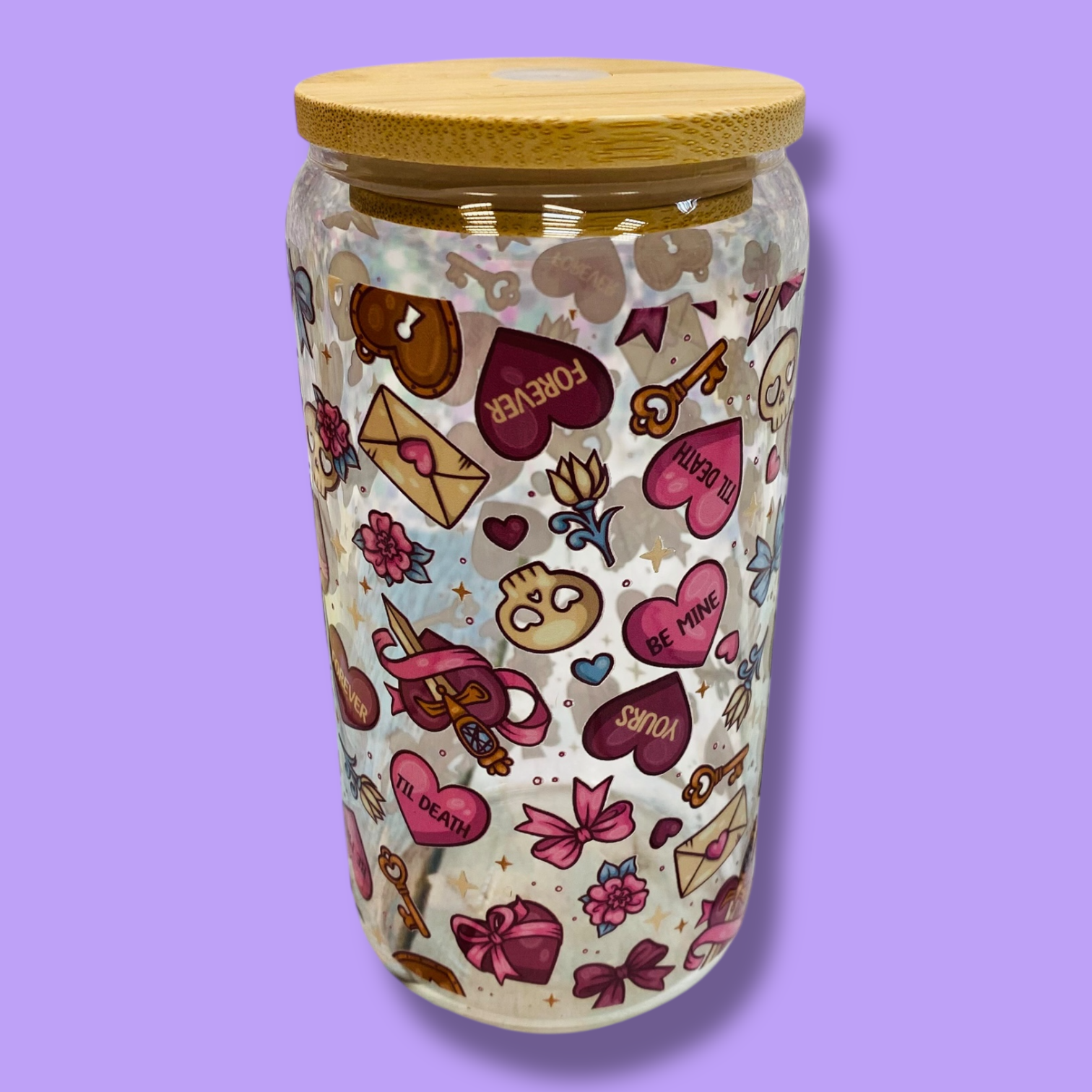 Trinkglas ca. 473ml Cutie Skulls